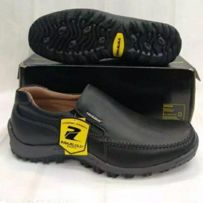 BISA COD - SEPATU KULIT PAKALOLO N8815 HITAM SEPATU PANTOFEL PRIA ORIGINAL 39-44