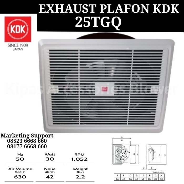 ✅Termurah Exhaust Plafon 10 Inch Kdk 25Tgq Ceiling Exhaust Kdk 10 Inch Limited