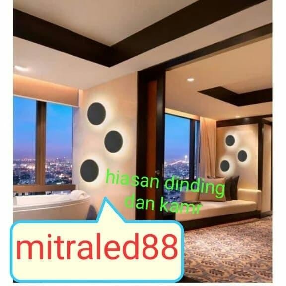 LAMPU DINDING/WALL LAMP 12W/12WATT LED MODERN HIAS BULAN OUTDOOR