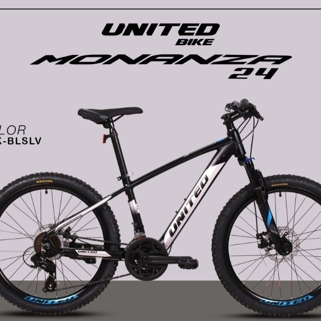 Terbaru Sepeda Gunung Mtb 24 Inch United Monanza New Alloy Promo Terlaris