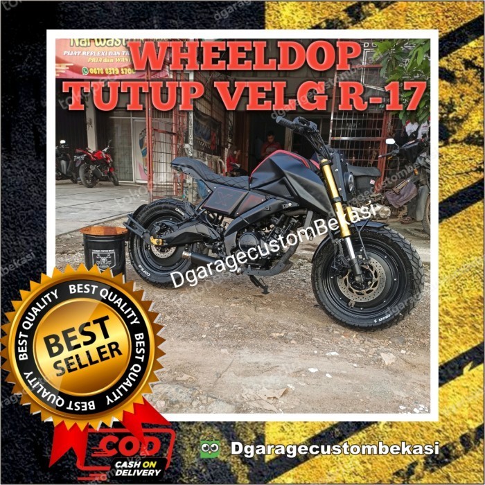 WHEELDOP MOTOR CUSTOM TUTUP VELG RING 17 R-17