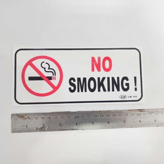 

Kecil Label Tanda 'No Smoking' Akrilik Papan Tulisan Dilarang Merokok