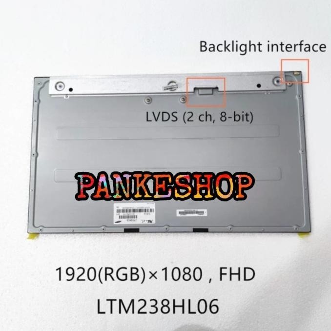 Layar LED LCD PC All in One Lenovo A340-24IWL M238HCA-L3B 23.8"