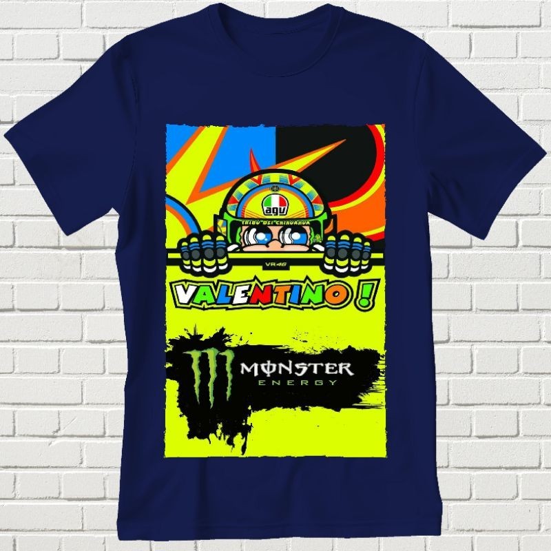 BAJU KAOS DEWASA VALENTINO ROSSI UNISEX TSHIRT || BAJU KAOS || KAOS || KAOS DISTRO || KAOS ROSSI
