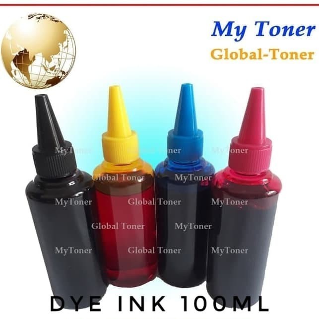 

1 Set Tinta Dye Ink Korea Compatible Refill 100Ml Kerucut Cair Best