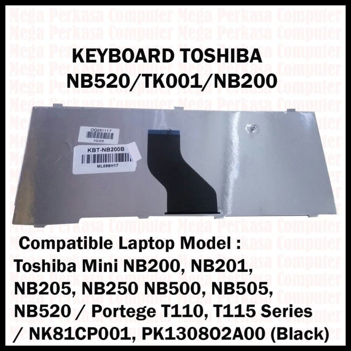 Keyboard Laptop Notebook Toshiba Mini Nb500 Nb505 Nb510 Nb520 Nb200 Best