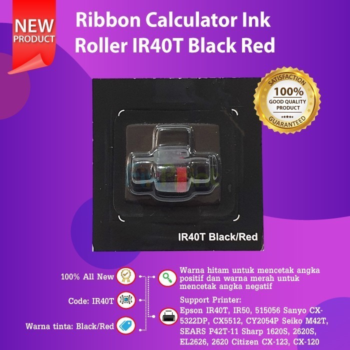 

Ink Roller Ir40T Tinta Calculator Hr 100Tm Black Red Best