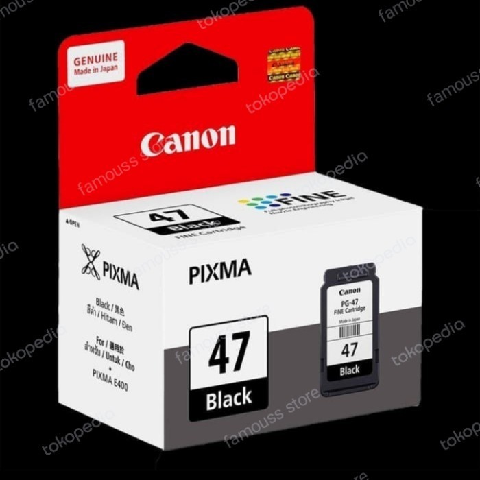 Catridge Original Canon Pg47 Refil Printer E400 E410 E460 E480 Best