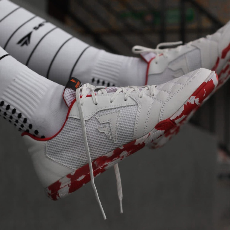 [MAD SPORT] sepatu olahraga pria sepatu bola sevspo SEPATU FUTSAL SEVSPO IMBASALA WHITE RED CAMO
