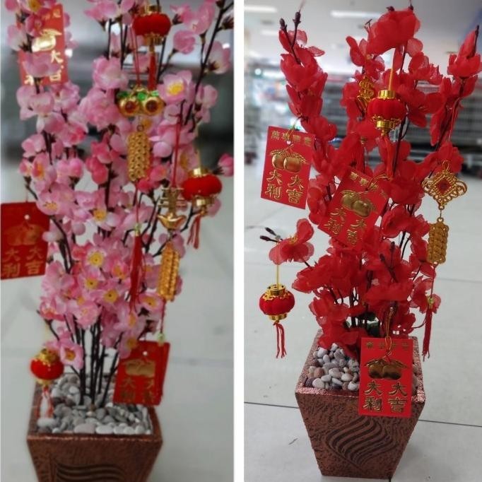 

New Pohon Imlek Meihua Angpao Sakura 55 Cm Per Buah Berkualitas