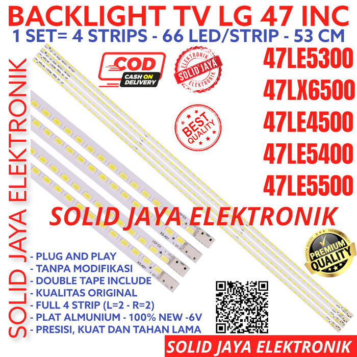 backlight tv led lg 47 in 47le5300 47le4500 47le5500 47le lampu bl smd f45a