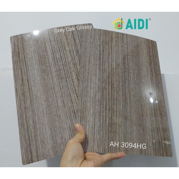 ✨New Aidi Hpl Ah 3094Hg Grey Oak Glossy Hpl Woodgrain Gloss Hpl Kilap 3094 Terbaru