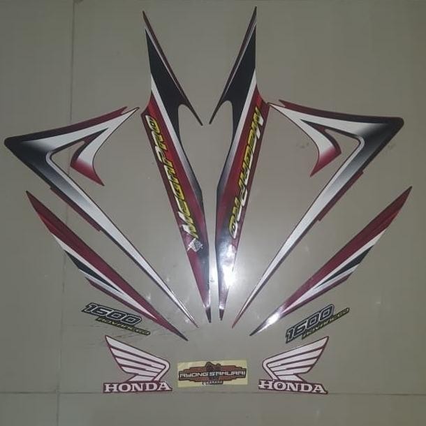 Ready Stock!! Striping Megapro Primus 2006 Merah Hitam