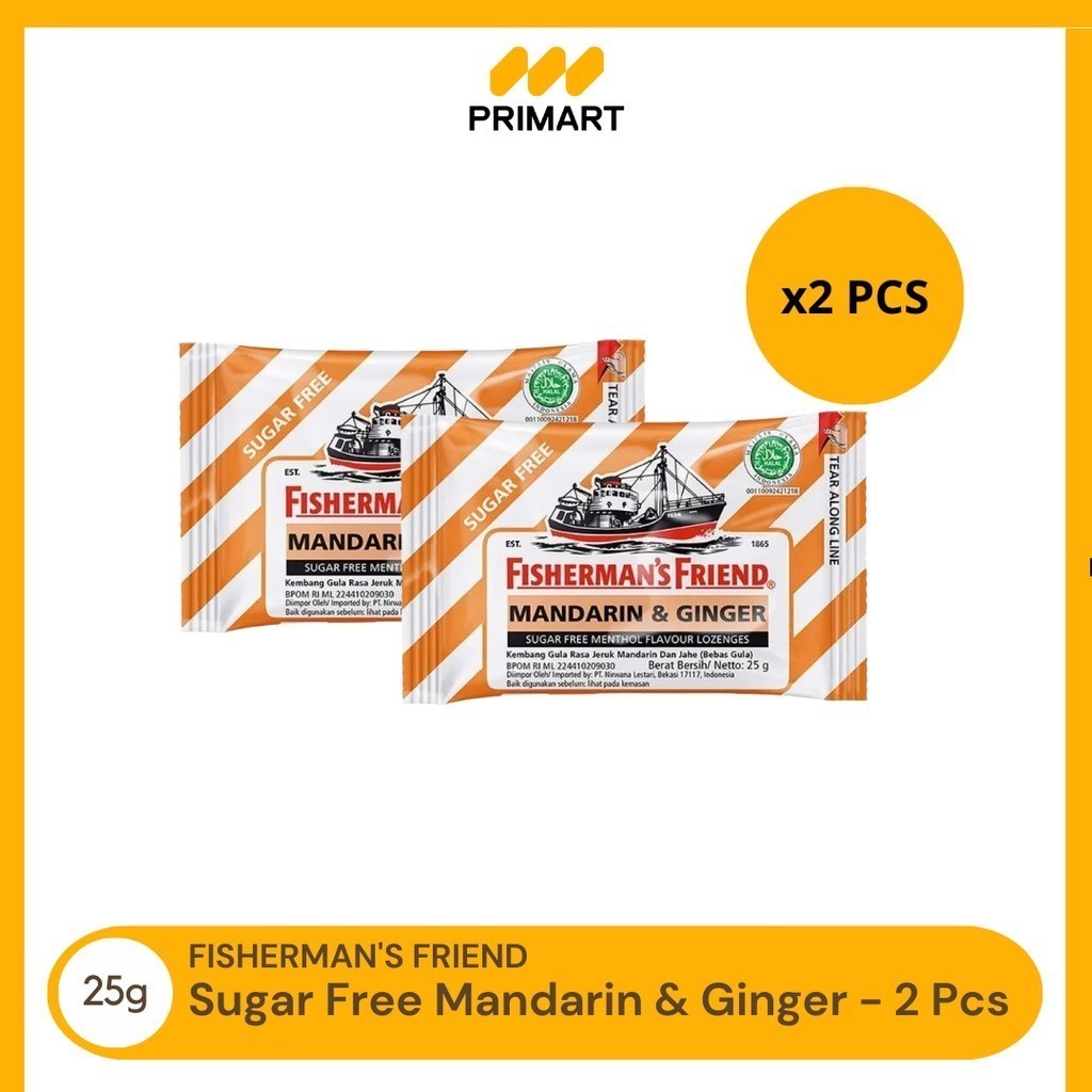 

Fisherman's Friend Mand&Ginger Permen Mint 25 gr - 2 Pcs