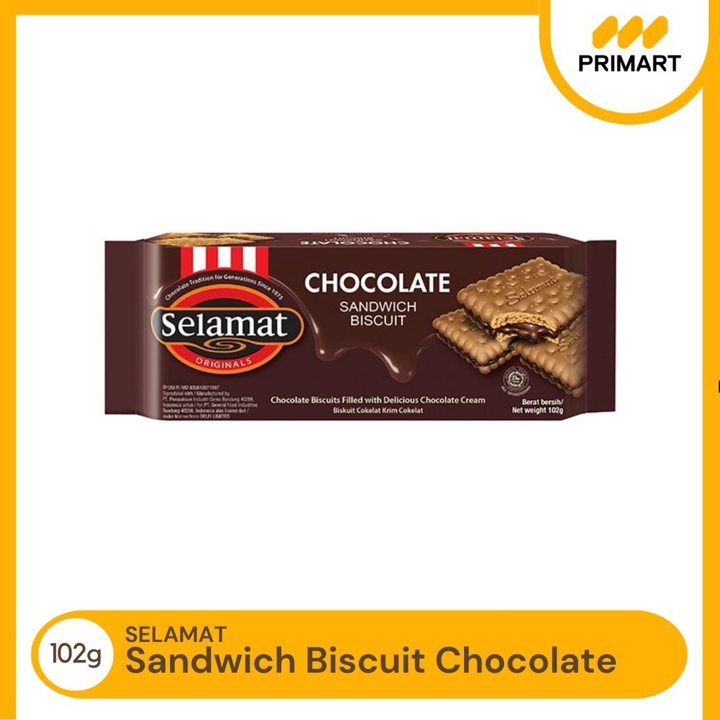 

Selamat Biskuit Krim Chocolate 102 gram