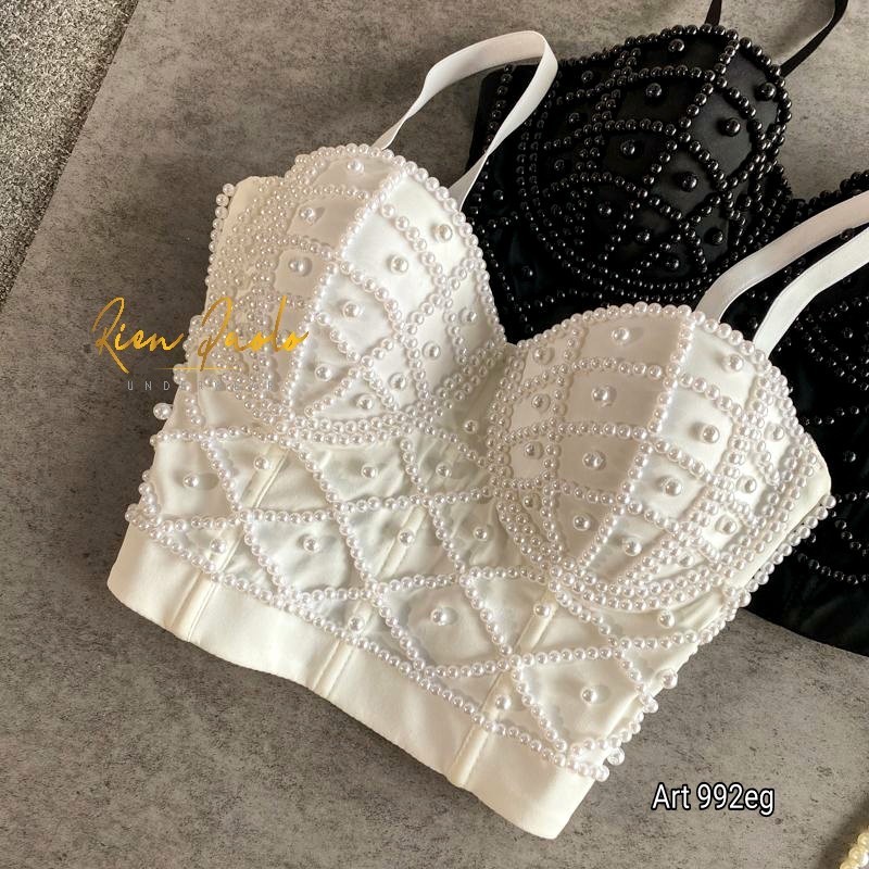[NYAMAN DIGUNAKAN] FrBggs Premium Bra BH Korset Kamisol Set Sexy Hot Lingerie Camisol Bustier Brukat