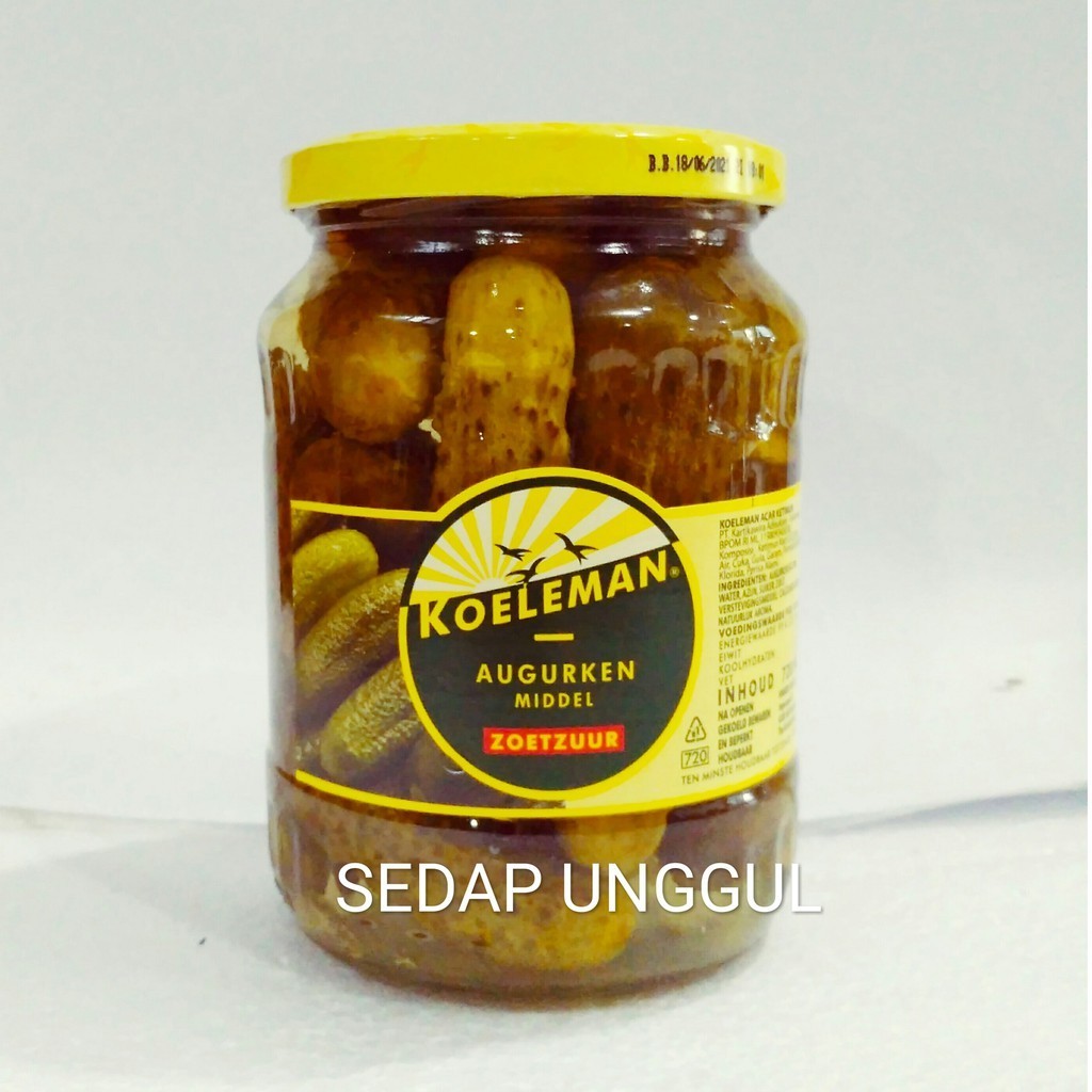 

Acar Timun Kemasan 720 Ml (Botol) Brand Koeleman Gerkin