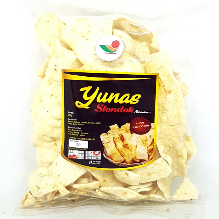 

.........] YUNAS SLONDOK SUPER PEDAS MANIS 100gr KRIPIK KERIPIK KETELA TELO UBI