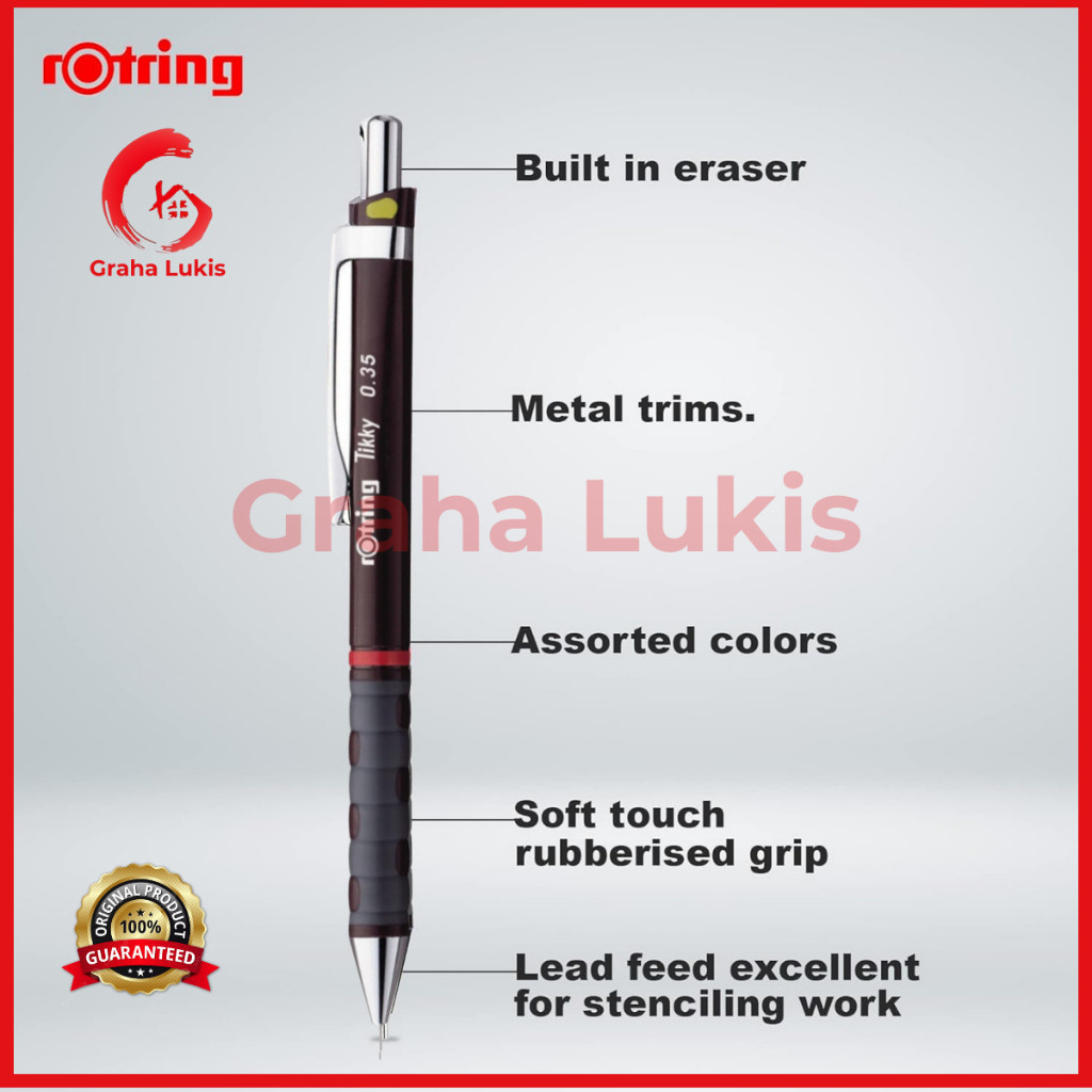 

Rotring Tikky Mechanical Cil 0.35 Mm - Burgundy