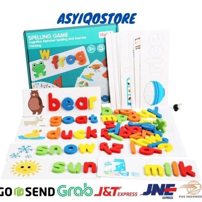 Mainan Anak Perempuan Edukasi Balita Untuk Usia 3 Tahun Spelling Game peterstorez