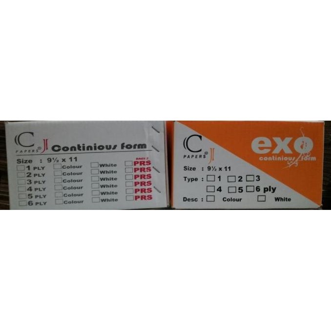

CONTINOUS FORM 1PLY/2 PLY/3PLY/4 PLY/5PLY/6PLY CJ FORM