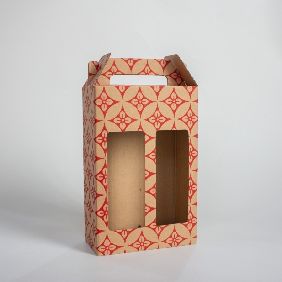 

10 Pcs Dus Jinjing Box isi 2 botol 500ml Coklat Batik uk 15 x 7.5 x 23 cm