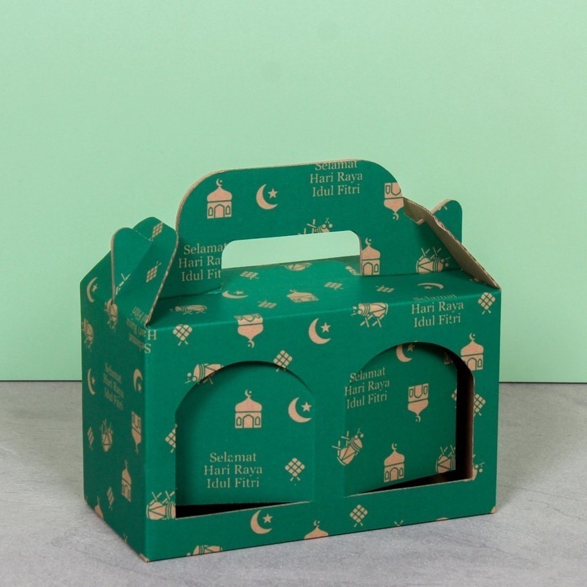

10 Pcs Dus Jinjing Box isi 2 Toples Jar Idul Fitri 1 uk 21 x 10.5 x 13 cm