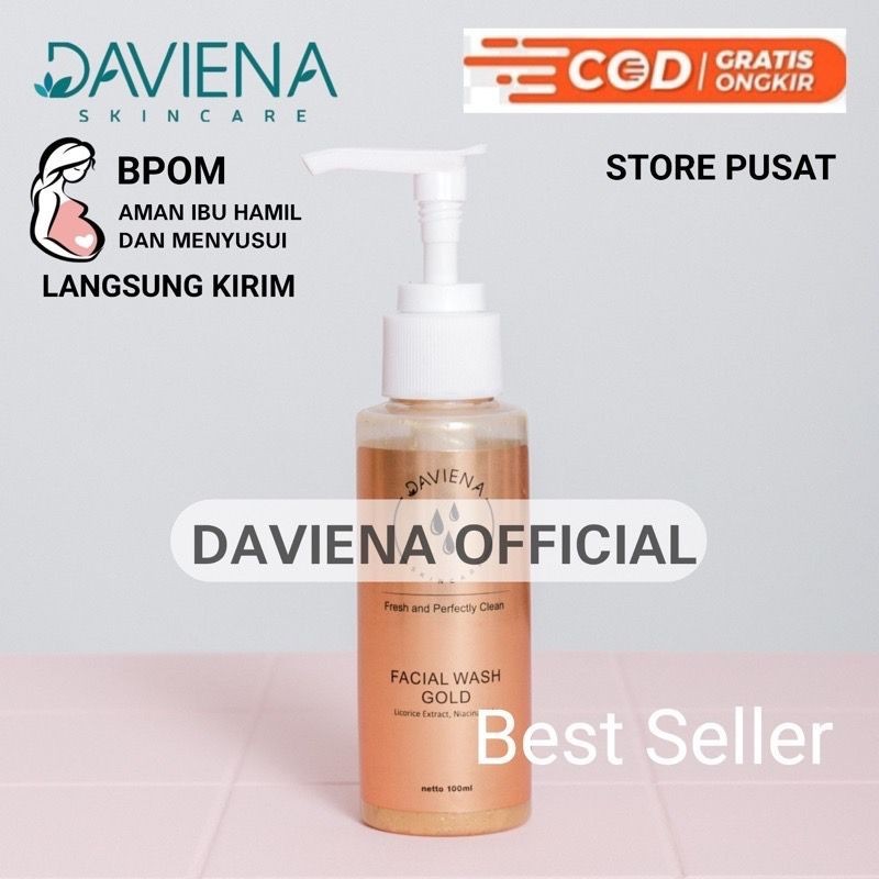 FACIAL WASH GOLD | DAVIENA | DAVIENA SKINCARE | DAVIENASKINCAREPALEMBANG | DAVIENA PALEMBANG | DAVIN
