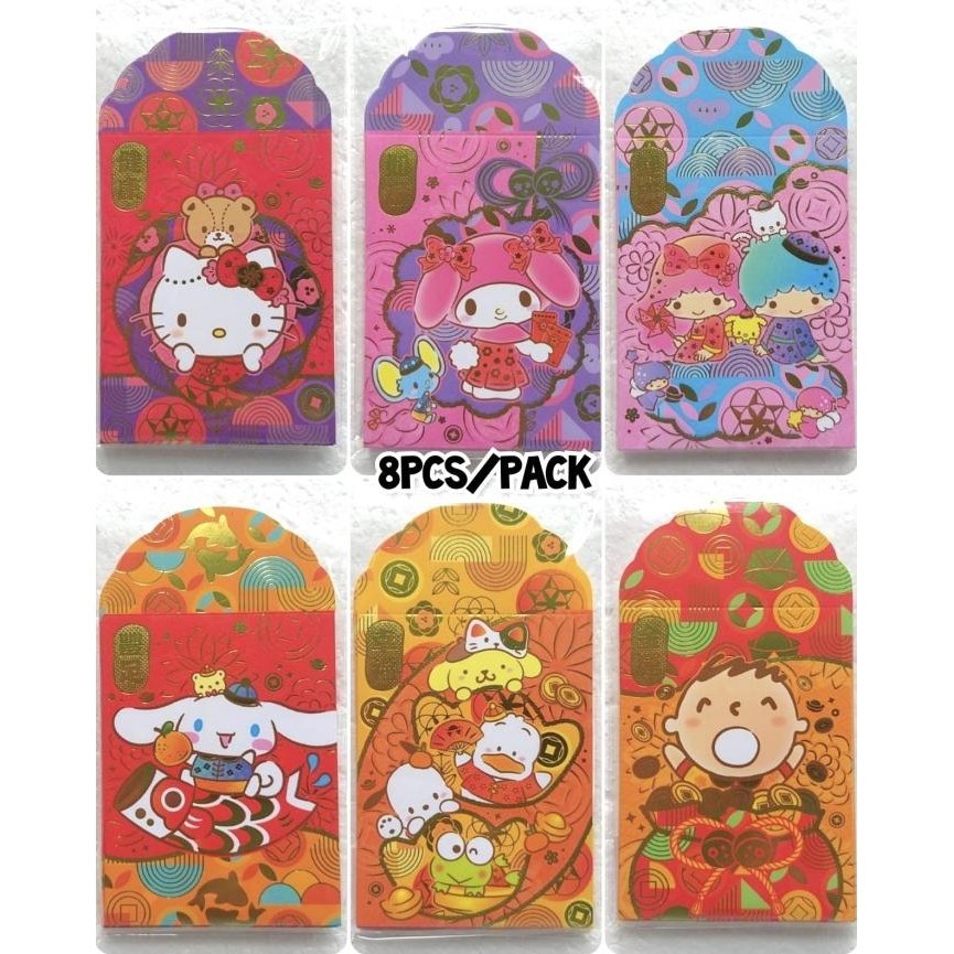 

New Ampao Imlek 108 X 60 Mm Isi 8 Sanrio Original Limited Edition