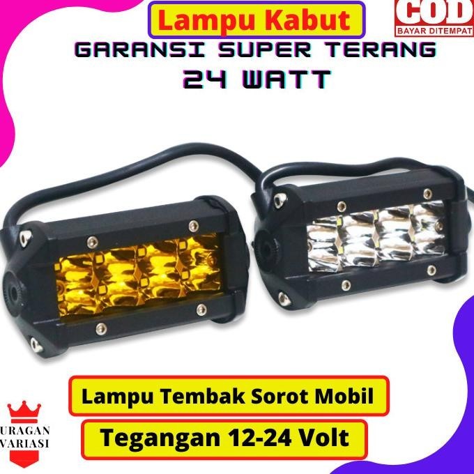 Lampu Tembak Sorot Kabut Mobil Truk Truck L300 8 Mata Led 12/24 Volt