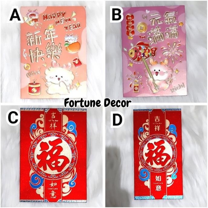 

Ready oke] Angpao merah premium imlek tebal timbul ang pau