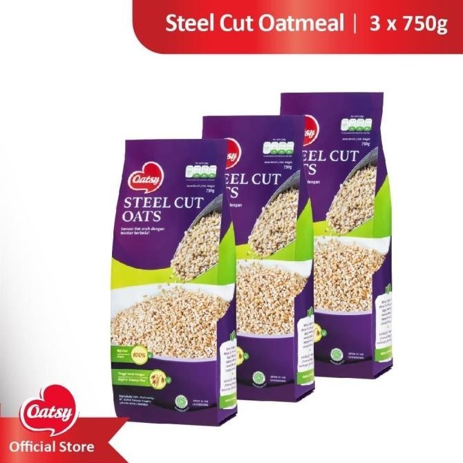 

Oatsy Steel Cut Oats 750G (Triple Pack)