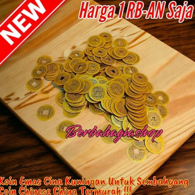 ```````] Koin Kuningan China Cina Kuno / Uang Coin Chinese Lucky Keberuntungan