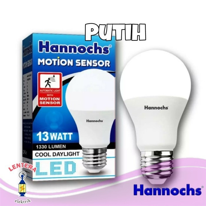 HANNOCHS MOTION SENSOR 13WATT PUTIH