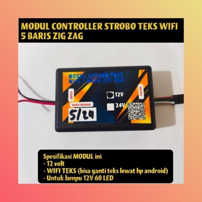 Modul Strobo wave WIFI text V3 12V 5 baris