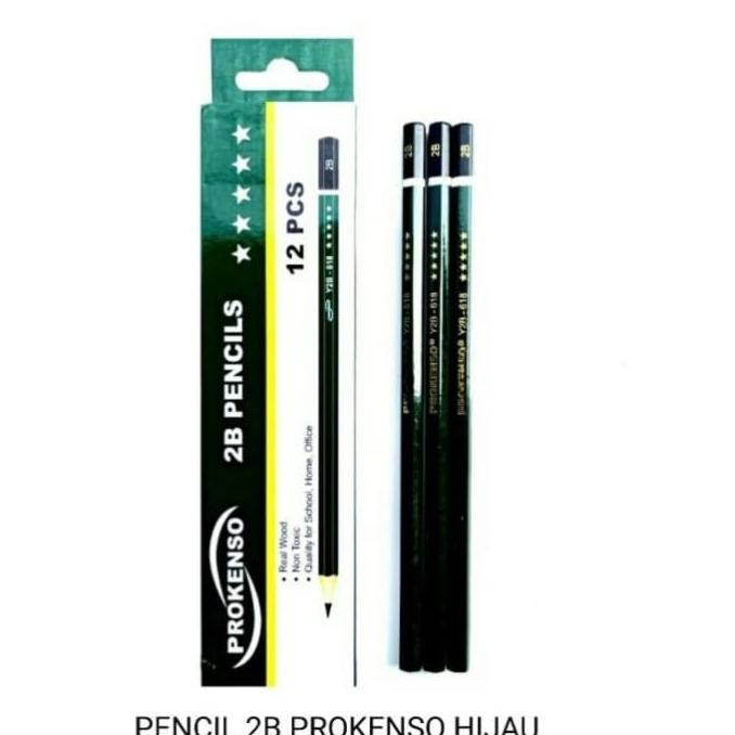 

PENSIL 2B MURAH / PENSIL HIJAU PROKENSO [LUSIN-12 PCS]