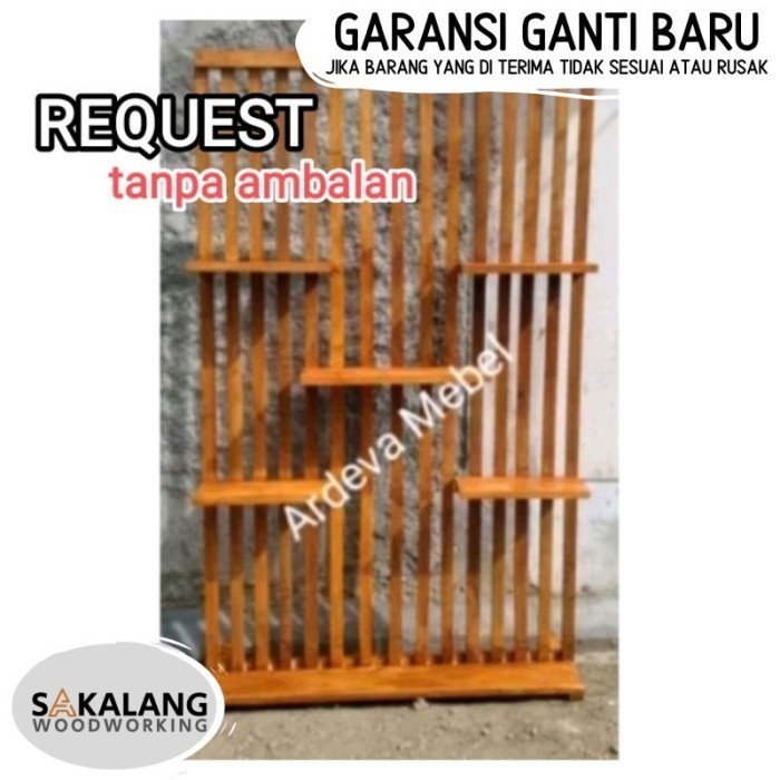 Terlaris Pembatas Partisi Ruang Tamu Keluarga Dapur Dari Kayu Penyekat Tanpa Rak Ambalan Promo