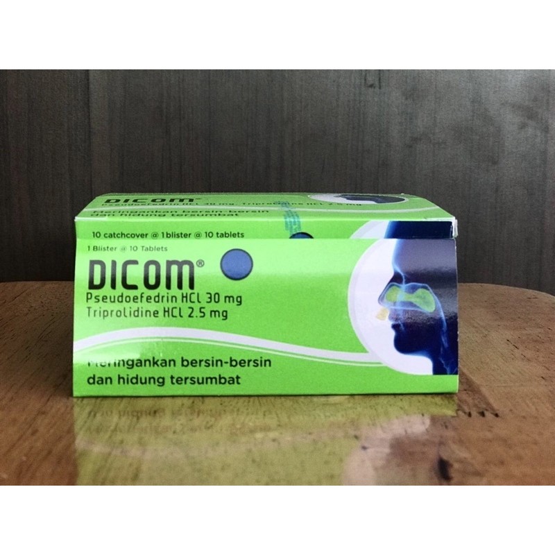 Dicom Obat Flu Anak Dewasa 1 Keping Isi 10 Tablet