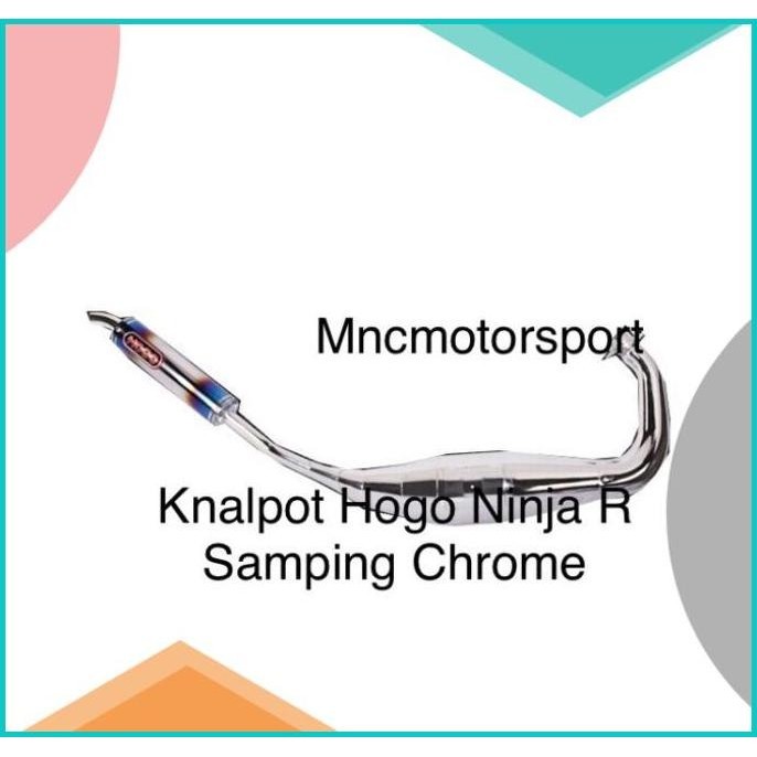 Knalpot Racing Hogo Samping Chrome Ninja R-Ninja RR 16novz3 accessorie