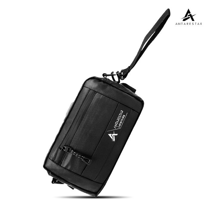tas selempang pria Tas Selempang Pria wanita Clutch's Bag Sling Bag Handbag Larantuka - Hitam(D2B3) 