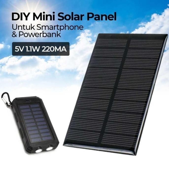 Modul Solar Cell/Solar Panel Surya Mini 5V 1.1W 220Ma Diy