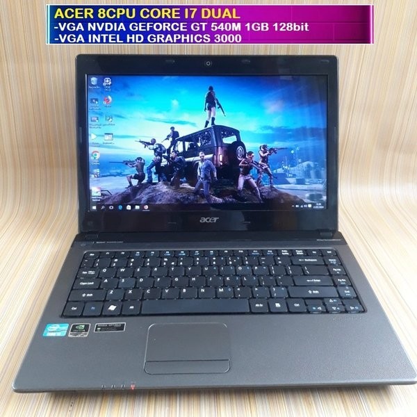 Part LAPTOP ACER CORE I7 SSD 256GB RAM 16GB DUAL VGA NVDIA GEFORCE