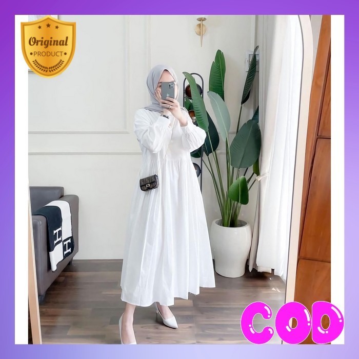 Baju Games Cewek Gamiz Hari Raya Ganis Fashion Wanita Dewasa Jubah Kekinian Lebaran Gamis Remaja Gha