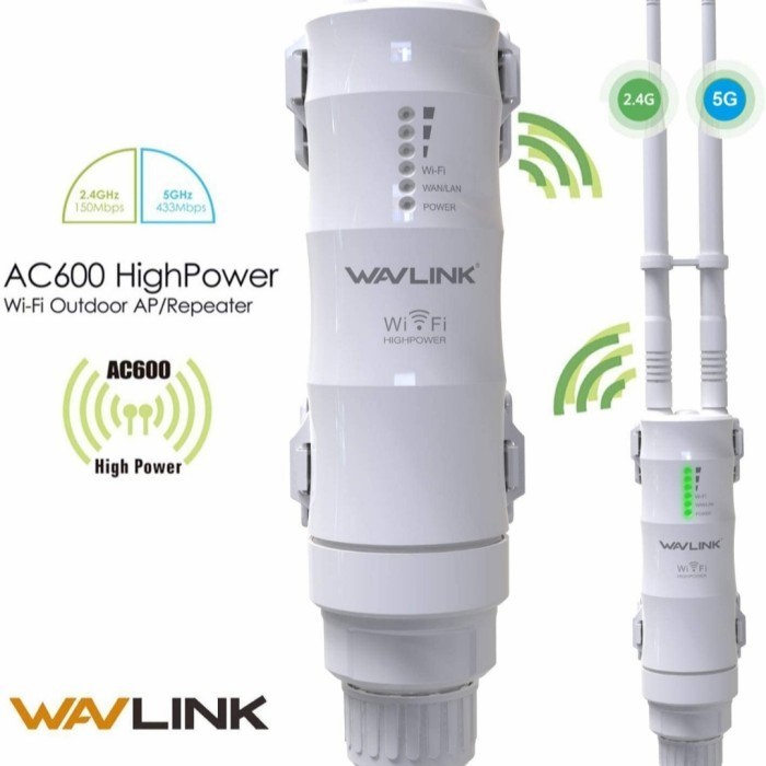 Wavlink AC600 HighPower Wi-Fi Outdoor AP/Repeater sperti tplink eap110