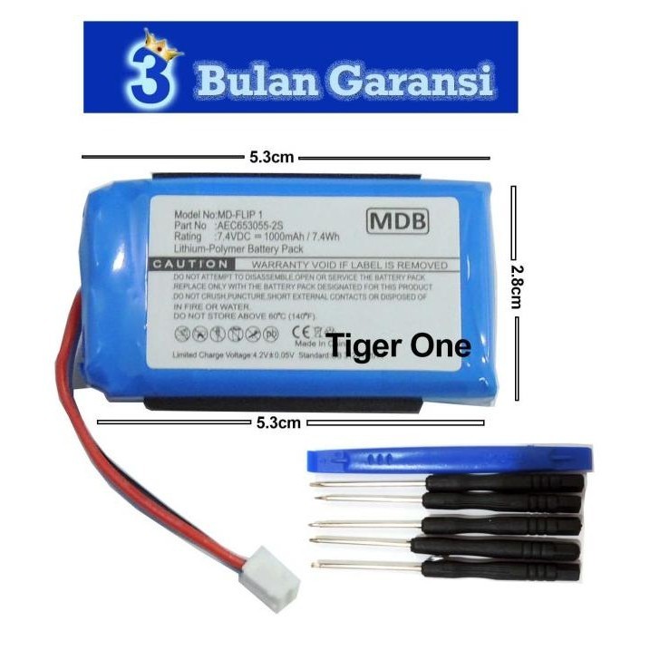 MDB Baterai Speaker JBL Flip 1 AEC653055-2S