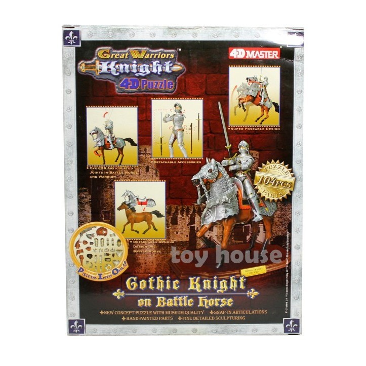 Flash Sale Figure Great Warriors Knight 4D Puzzle - Lionheart Crusader Termurah