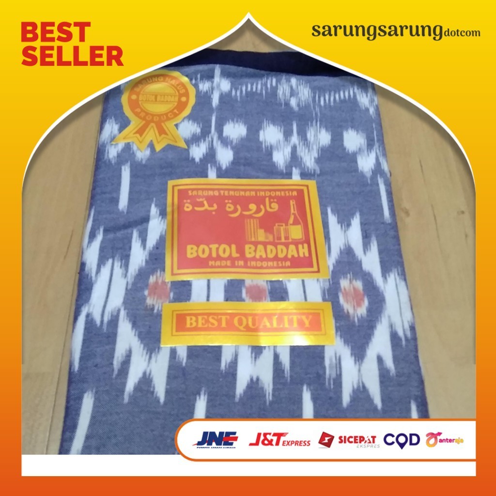 [SYAR'I MINERV] Sarung Tenun Goyor Botol Sarung Tenun Gloyor Cap Botolan ATBM Tegal Original Asli