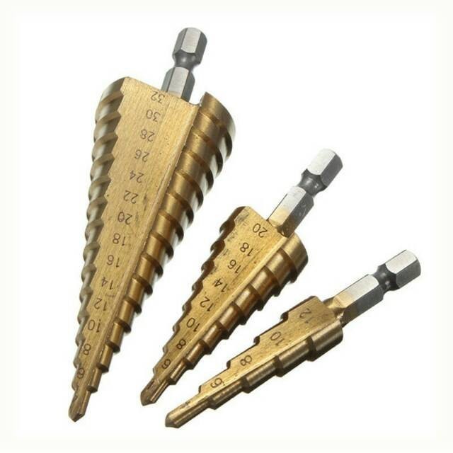 Mata Bor Besi Beton Sterp Drill Cone Mata Bor Pagoda Kerucut Spiral Best