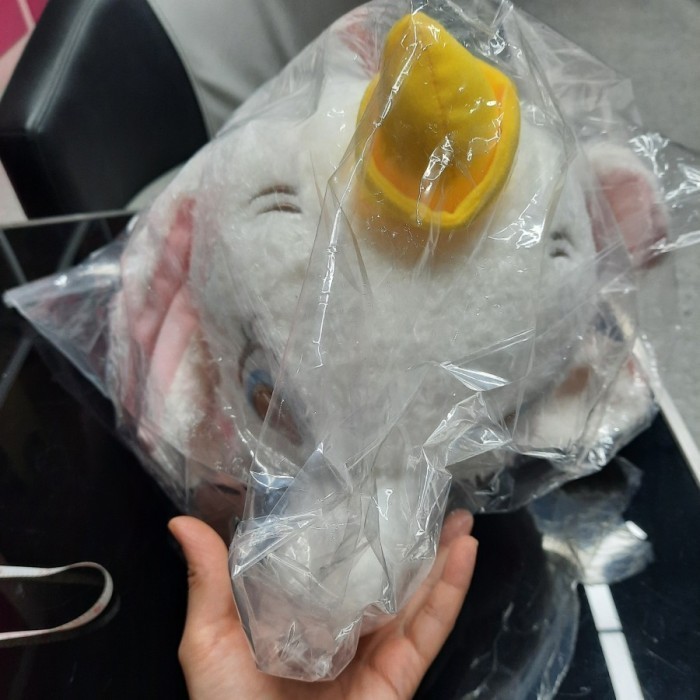 Dumbo Snowy White Golden Pinky Ori Sega Disney. Boneka Dumbo Plushie Best