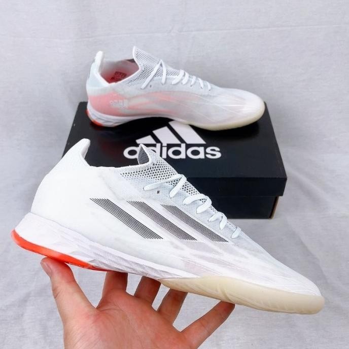 Sepatu Futsal Adidas X Speedflow .1 White Red IN